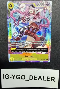 One Piece Perona Alternate Art Parallel Rare OP14-111 In Hand Near Mint - Image 1