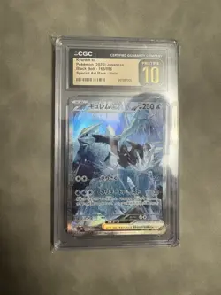 CGC 10 Pristine Kyurem ex 168/086 SAR Black Bolt sv11B Pokemon Card Japanese - Image 1