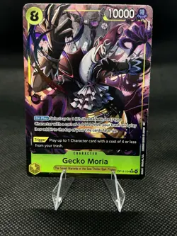 Gecko Moria OP14-104 Alternate Art Azure Sea's Seven One Piece Card English - Image 1