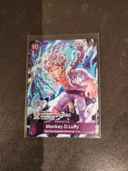 ONE PIECE CARD GAME MONKEY.D.LUFFY P-041 BANDAI CARD GAMES FEST 23-24 WORLD TOUR - Image 1