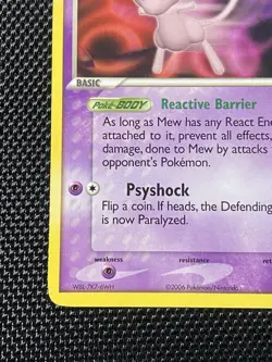 Mew NON Holo Foil 4/17 - 2006 Pop Series Promo 4 Rare Pokemon Card HTF 🔥LP/NM - Image 5