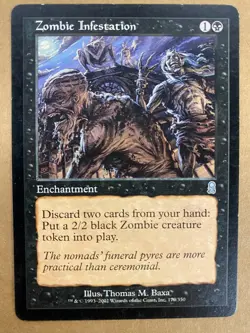 MTG 1x Zombie Infestation # 170 Odyssey Legacy Magic the Gathering Card x1 MP - Image 1