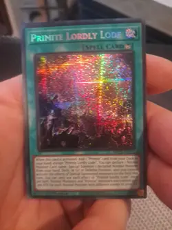 Yu-Gi-Oh! TCG Primite Lordly Lode Prismatic Secret Rare Card MP25-EN114 - Image 1