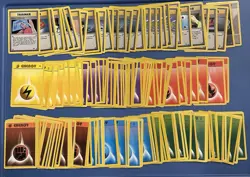 Vintage Pokemon Trainer/Energy Lot • 160+ Cards • LP-DMG - Image 1