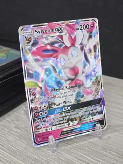 Pokemon Card Sylveon GX 92/145 Full Art Holo Rare SM 2017 Guardians Rising NM - Image 1