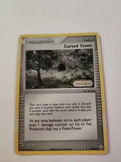 Pokemon Card - Cursed Stone Legend Maker 72/92 Reverse Holo Stamped HP - Image 1