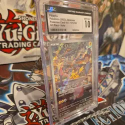Pokemon Card 151 Pikachu AR 173/165 Japanese Art Rare CGC 10 Gem Mint - Image 3