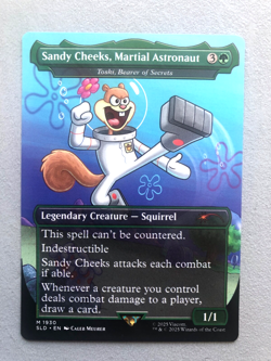 Mtg Carte Magic Secret Lair Sponge Bob Sandy Cheeks Toski Bearer Squirrel NM - Image 1