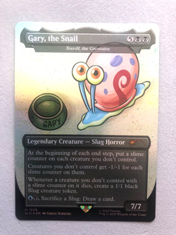 Mtg Carte Magic Secret Lair Sponge Bob Gary Snail Toxrill Corrosive FOIL NM - Image 1
