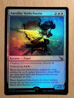 Mtg Magic: # FOIL # Aurelias Verfechterin,Aurelia's Vindicator, DEUTSCH Engel - Image 1