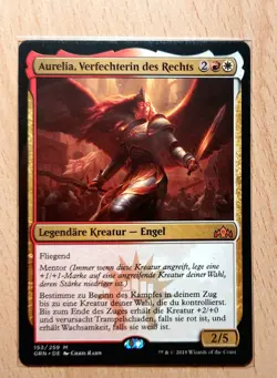 MTG Magic: Aurelia, Verfechterin des Rechts, Exemplar of Justice, DEUTSCH Engel - Image 1