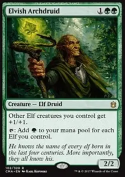 Magic MTG - Elvish Archdruid - Commander Anthology - EXC - EN - Image 1