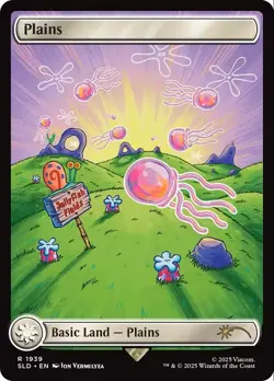Plains - 1939 - Spongebob Secret Lair Drop MINT *FOIL* - MTG - Image 1
