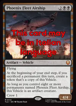MTG PHOENIX FLEET AIRSHIP EXC - AERONAVE DELLA FLOTTA DELLA FENICE 114 - TLA - Image 1