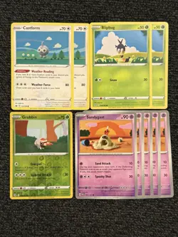 10 Pokemon Cards Asako Ito Crochet Yarn Art Lot Sword shield Scarlet Violet Era - Image 1