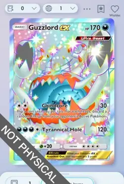 Pokemon TCG POCKET - Guzzlord EX Shiny 2⭐, Crimson Blaze, English - Image 1