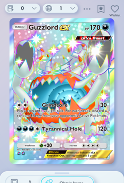 Pokemon TCG POCKET - Guzzlord EX Shiny 2⭐, Crimson Blaze, English - Image 3