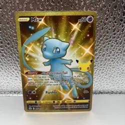 Pokemon TCG Mew 025/025 Celebrations Secret Rare Card (NM Condition) - Image 1