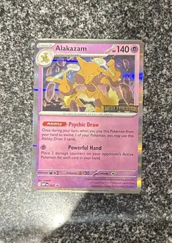 Alakazam MEP 003, Mega Evolution Stamped, Prerelease Pokemon Tcg Promo - NM - Image 1