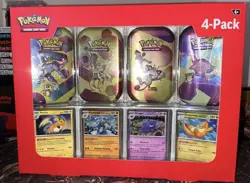 NEW Pokemon 151 4 Pack Mini Tins + 4 Promo Cards Sam's Club Bundle - Pack #1 - Image 1