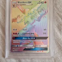 PSA Gem Mint 10 2018 Pokemon Sun & Moon Blaziken GX Celestial Storm-Secret Rare - Image 3