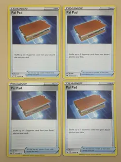 4x Pokemon TCG Pal Pad Playset Sword & Shield Base Set 172/202 Regular - Image 1