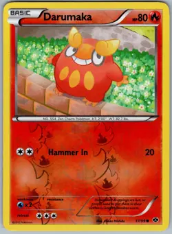 Darumaka 17/99 Common Next Destinies Pokemon Reverse Holo NM - Image 1