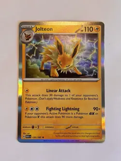 Pokemon TCG Jolteon Scarlet & Violet - 151 135/165 Holo Rare NM/M - Image 1
