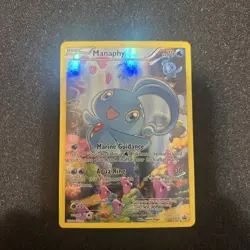 Pokemon TCG - Manaphy Full Art - XY113 Black Star Promo Mythical Collection - LP - Image 1