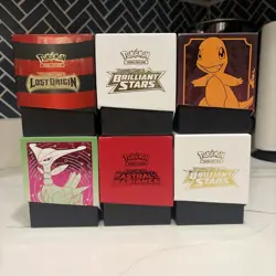 Lot 6 Empty Pokemon Elite Trainer Boxes ETB Various EMPTY - Image 2