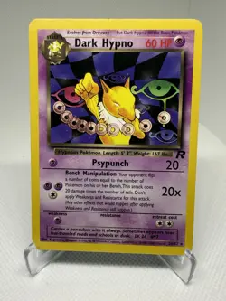 Dark Hypno 26/82 Team Rocket Regular Rare Pokemon TCG - Image 1