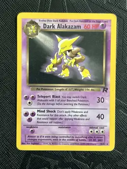 Pokemon TCG Dark Alakazam 18/82 Team Rocket Regular (English) - LP - Image 3