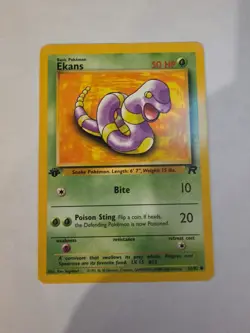 Ekans 56/82 Pokemon TCG 1st Edition Team Rocket LP - Image 1