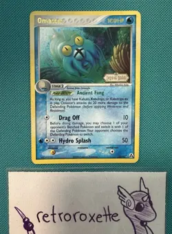 Pokemon TCG Omastar 23/92 EX Legend Maker Holo Rare Stamp MP - Image 1