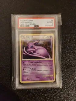 Espeon - POKEMON - Call of Legends - #4 - Rare Holo - 2011 - PSA 8 - Image 1