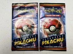 LOT OF 2 POKEMON TCG DETECTIVE PIKACHU SEALED BOOSTER PACK BRAND NEW - Image 1