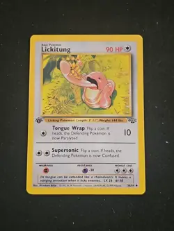 Pokemon TCG Lickitung 38/64 Jungle 1st Edition 1999 Vintage - Image 1