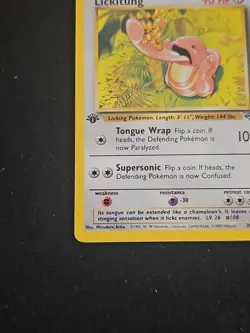 Pokemon TCG Lickitung 38/64 Jungle 1st Edition 1999 Vintage - Image 5