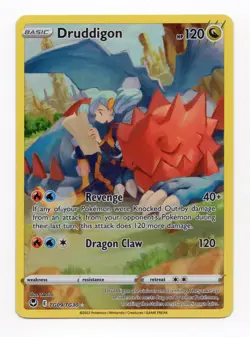 Pokemon TCG - Druddigon TG09/TG30 SWSH12: Silver Tempest Trainer Gallery Holo NM - Image 3
