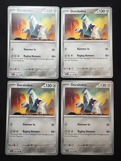 4x Pokemon TCG Duraludon 106/142 - Scarlet&Violet Stellar Crown SCR Playset - Image 1