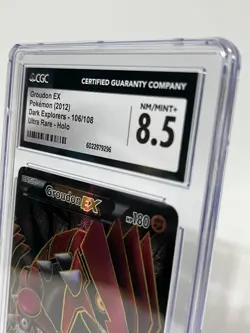 Groudon EX #106 Pokemon Dark Explorers, CGC 8.5 Grade - Image 4