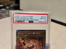 2024 YU-GI-OH! RA03-QUARTER CENTURY BONANZA #EN123 DARK MAGICIAN GIRL PSA 10 - Image 2