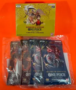 One Piece OP-04 Booster Box OP-03 OP-02 Sealed Sleeved Booster Packs English TCG - Image 1