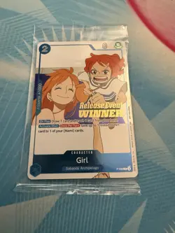 Op14 Pre Release Event Winner Girl P-096 One Piece Tcg English - Image 1