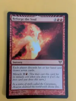 Reforge the Soul. Acacyn Restored. rare Sorcery Magic the Gathering Card. - Image 1