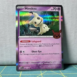 Mimikyu 097/193 Halloween 2023 Trick or Trade Holo Rare Pokemon Card - Image 1