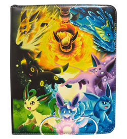 900 cards Pokemon Eevee Eeveelutions Card Binder TCG 9 Pockets 50 Sleeves Holds - Image 1