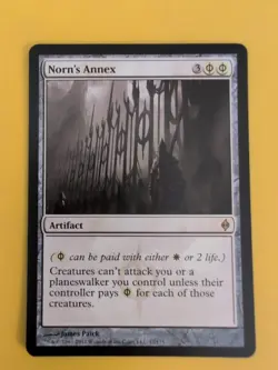 Norn's Annex. New Phyrexia rare artifact Magic the Gathering Card. - Image 2
