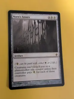 Norn's Annex. New Phyrexia rare artifact Magic the Gathering Card. - Image 3