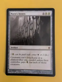 Norn's Annex. New Phyrexia rare artifact Magic the Gathering Card. - Image 4